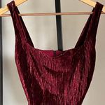 Naked Wardrobe  Red Velvet Crop Top Photo 0