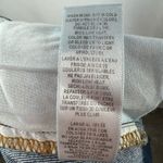 frame denim Frame Le Crop Two Toned Mini Bootcut Jeans in Blue Size 28 Photo 5