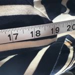 Talbots NWOT  Stripe W/ Pearl Embellishment 3/4 Sleeve Navy & White Cotton Size M Photo 5