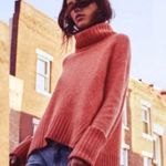 Anthropologie Moth Fireside Marled Pink Coral Oversized Small Photo 1