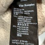 The Kooples  Sport Lace Up Sweater Beige Merino Wool Blend Long‎ Sleeve Size M Photo 6