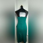 Elegant Teal Strapless Dress with zipper back cocktail party Large NWOT Green Photo 6