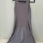 Athleta NWOT ‎ Ribbed Fit & Flare Midi Dress in Lavender Gray, Sz Small, Athletic Photo 0