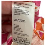 Maeve Anthropologie Ophelia Sleeveless Linen Mini Dress Pink Geometric Size 8P Photo 13