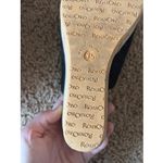 RossOro Classic Black Suede Leather Cork Wedge Mule Sandal Shoes Italy EU 35 Size 5 Photo 14