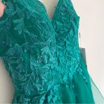 STACEES Hunter Green A Line Tulle Homecoming Dress Size 12 NWT Photo 1