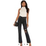 AGOLDE NEW  Lana Straight in Disorder Black Jeans Photo 4