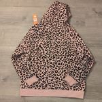 Von Dutch  oversized dirty pink cheetah hoodie size medium Photo 8