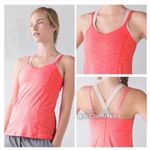 Lululemon 4 Run for Gold Electric Coral Tank Pink Bra Photo 2