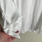 Tibi Poplin Off the Shoulder Tunic Top White Photo 3