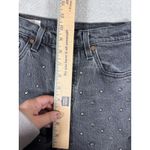 Levi's  501 ORIGINAL STUDDED JEANS WOMEN'S 25x28 STRAIGHT LEG Premium Button‎ Fly Photo 10