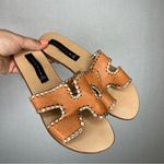 Steven By Steve Madden  | Size‎ 9 Tan Leather Slide Sandals Photo 1