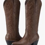 Amazon  Brown Cowgirl Boots  Photo 0