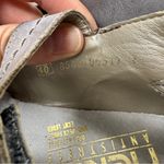 Reiker Grey Leather Artsy Mary Jane Heels Womens 9.5 Lagenlook Casual Funky Gray Photo 8