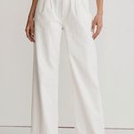 Madewell White The Harlow Wide Leg Denim Jeans Size 33 Photo 2