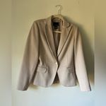 Cynthia Rowley  Women’s Beige Textured Blazer Jacket Size M Single Button Photo 3