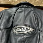 HARLEY DAVIDSON MEDIUM HERITAGE SPRINGER HAWK LEATHER JACKET size womans medium Black Photo 13