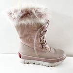 Sorel  Joan of Arctic Mid Calf Faux Fur Waterproof Snow Boots Pink 7.5 Photo 1