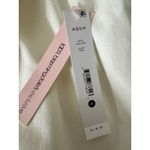 AQUA  Women's White Cotton Blend Blazer Jacket 3/4‎ Sleeve Gold Button Photo 10