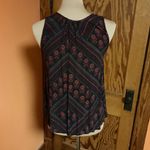 American Eagle  BoHo lace up Chevron floral tank top Photo 6