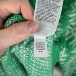 Old Navy  Mock‎ Neck Sweater Green Snowflake Size XXL Tall Holiday Christmas Cozy Photo 7