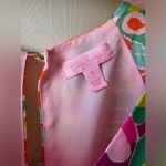 Lilly Pulitzer  Silk Colorful Carleigh Flamingo Mini Dress Size 6 Photo 3