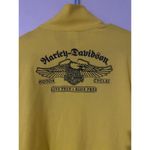 Harley Davidson Womens Size Large Yellow Full Zip Lightweight Jacket Lightweight Photo 4