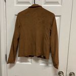 Sincerely Jules Rust Brown Faux Suede Blazer‎ Women's S Lined Size 4 Photo 7