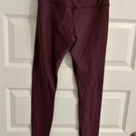 CRZ Yoga  Fleece Lined Leggings Burgundy Purple Size XS Photo 5