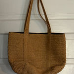 Draper James  Tan Woven Tote Bag Photo 0