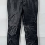 Gap VTG  100% Leather Bootcut Pants Women 1 Black Moto Western Y2K 2000s Retro Photo 0