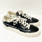 Armani Exchange Women’s‎ Size 7 Black Leather Lace Photo 2