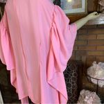 Ashley Stewart PINK FLUTTER SLEEVE TUNIC WITH FLOWING ACCENTS NWT (26/28) Photo 6