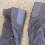 Luxury Rebel Tall Gray Suade Boots Sz 7 Photo 5