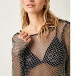 Free People  NWT Filter Finish Low Back Long Sleeve / Midnight - S ($168) Photo 3