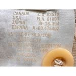 Vintage Escada Pencil Skirt Womens US 10 Cream Micro Dot Silk Blend Quiet Luxury Black Photo 10