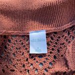 Wild Fable  size small brown crochet beach coverup button up polo Photo 2