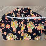 Gap women’s vintage Navy Floral print Shirt 100% cotton size Small Photo 13