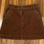 J.Crew  Women Corduroy Mini Skirt Size 4 Vintage Brown Cotton Photo 0