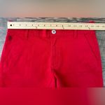 U.S. Polo Assn. Womens Classic Chino Shorts Pockets Red Cotton Casual Size 7 Photo 3