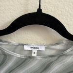 Miaou Womens S Mini Tee Swerve Print Mesh Teal Green Coachella Revolve Photo 2