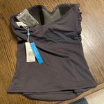 Bleu Rod Beattie draped ring me up black bandini swim top 6 NWT Photo 3