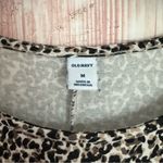 Old Navy  Tan Cheetah Leopard Print Long-Sleeve Mini Swing Dress Photo 4