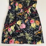 Expressions Women’s Black Flower Garden Shirt Dress Sleeveless Cottage Core 16 Photo 5