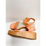 Anne Klein Ann Klein Sandals Size 6.5 Orange Slip On Platform Open Square Toe Summer Shoes Photo 7