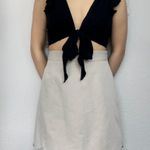 ASOS Khaki Tailored A-Line Mini Skirt With Scallop Hem Photo 0