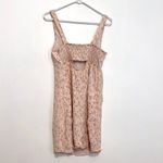 American Eagle  Scoop Neck Mini Slip Dress Light Baby Pink Ditsy Floral Cutout M Photo 11