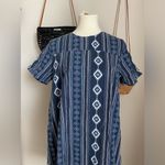 Vintage Japanese Atorih House Blue Western Dress, Size M/L Size M Photo 2