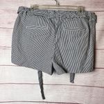 Loft  Women's Striped Paper bag Tie Belt shorts Sz 10 Photo 1
