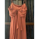 Betsy and Adam Vintage  by Linda Bernell Terracotta Evening Gown – Size 4 Photo 2